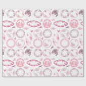 Franse Antiek Borden | ROOD inpakpapier (Vlak)