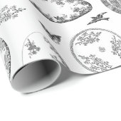 Franse Antiek Borden | ZWART inpakpapier (Rol Hoek)