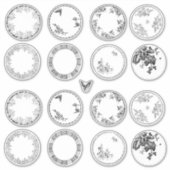 Franse Antiek Borden | ZWARTE STICKERS (Voorkant)