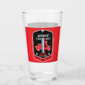 Franse Aperitif-Drinken Glas (Achterkant)