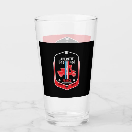 Franse Aperitif-Drinken Glas (Voorkant)