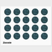Franse Aqua Dank u Stickers (Vel)