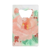 Franse aquarelroos creditkaart flessenopener (Achterkant)