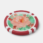 Franse aquarelroos poker chips (Enkel)