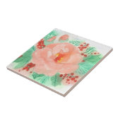 Franse aquarelroos tegeltje (Zijkant)