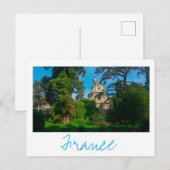 Franse architectuurkathedraal-Natuur Briefkaart (Voorkant / Achterkant)