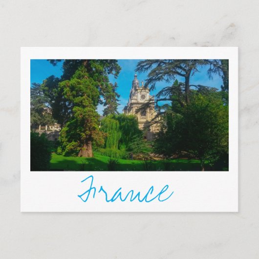 Franse architectuurkathedraal-Natuur Briefkaart (Voorkant)