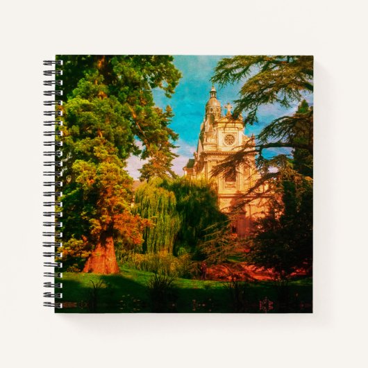 Franse architectuurkathedraal-Natuur Notitieboek (Voorkant)