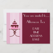 Franse Art Deco Middag High Tea Party Kaart (Voorkant)