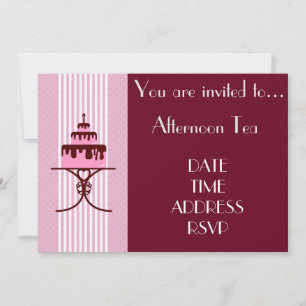 Franse Art Deco Middag High Tea Party Kaart