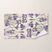 Franse Art Nouveau Iris Flowers Bath Towel Set Bad Handdoek (Handdoek)