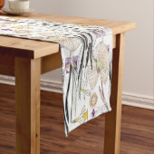Franse Art Nouveau Waterlily Flower Table Runner Lange Tafelloper (Voorbeeld)