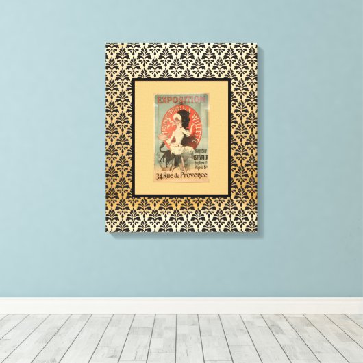 Franse artiest Willette-expositie Canvas Afdruk (Insitu (Houten vloer))