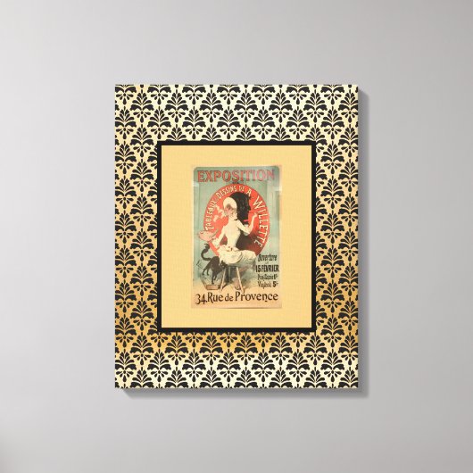 Franse artiest Willette-expositie Canvas Afdruk (Voorkant)