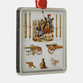 Franse artillerie metalen ornament (Rechts)
