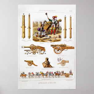 Franse artillerie poster
