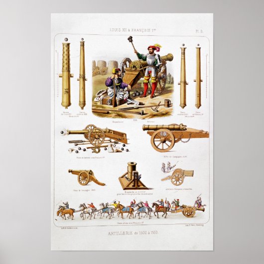Franse artillerie poster (Voorkant)