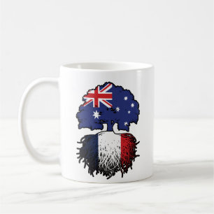 Franse Australische Australische boomstamvlag Koffiemok
