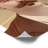 Franse auteur Guy de Maupassant illustratie Poster (Hoek)