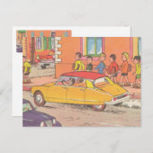 Franse  auto briefkaart (Voorkant / Achterkant)