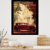 Franse Auto Jaren '20 Vintage Poster (Keuken)