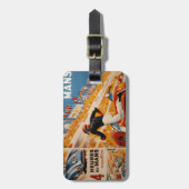 franse autorace vintage - 24u du Mans Bagagelabel (Voorkant verticaal)