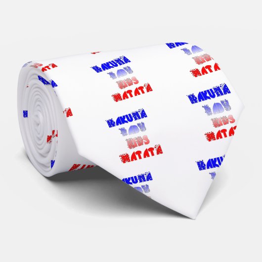 Franse Baby Kids Hakuna Matata.png Stropdas (Opgerold)