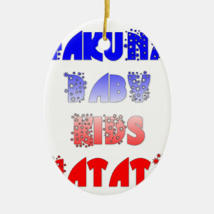 Franse Baby Kinder Hakuna Matata.png Keramisch Ornament