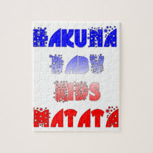 Franse Baby Kinder Hakuna Matata.png Legpuzzel
