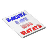 Franse Baby Kinder Hakuna Matata.png Notitieblok (Schuin)