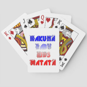 Franse Baby Kinder Hakuna Matata.png Pokerkaarten