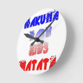 Franse Baby Kinder Hakuna Matata.png Ronde Klok (Hoek)