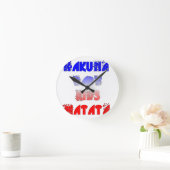 Franse Baby Kinder Hakuna Matata.png Ronde Klok (Huis)