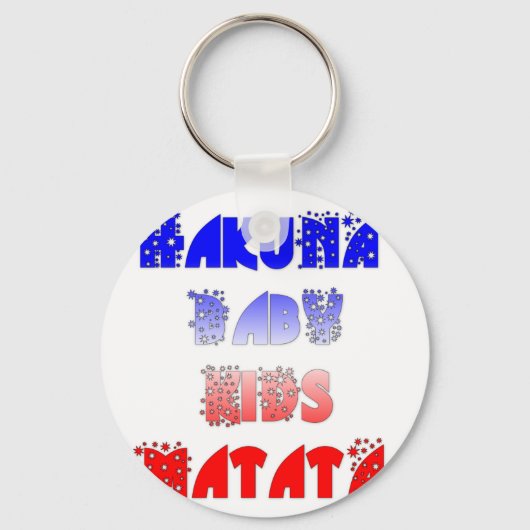Franse Baby Kinder Hakuna Matata.png Sleutelhanger (Voorkant)