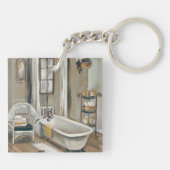 Franse badkamer met Bathtub Sleutelhanger (Achterkant)