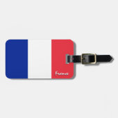 Franse Bagagelabels, patriottische Franse vlag Bagagelabel (Voorkant horizontaal)