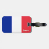 Franse Bagagelabels, patriottische Franse vlag Bagagelabel (Achterkant horizontaal)