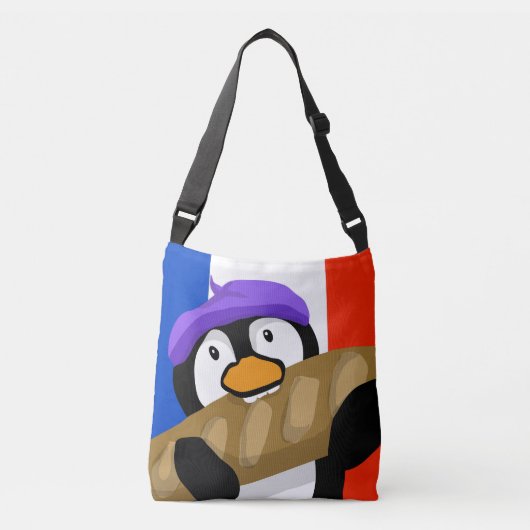 Franse Baguette Penguin Crossbody Tas (Voorkant)