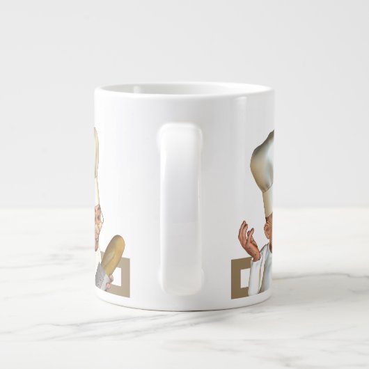 Franse Baker Grote Koffiekop (Achterkant)