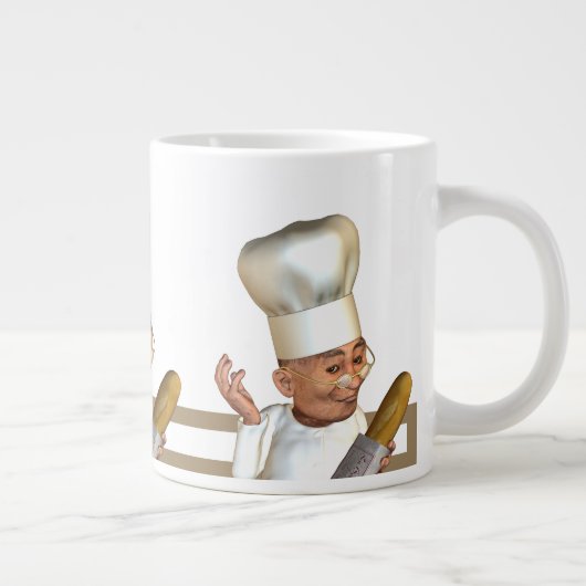 Franse Baker Grote Koffiekop (Rechts)