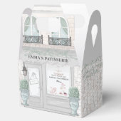 Franse bakkerij - afe Patisserie Gray Favor Box Bedankdoosjes (Geopend)