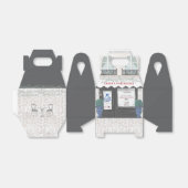 Franse Bakkerij Cafe Patisserie Black Favoriet Box Bedankdoosjes (Uitgevouwen)