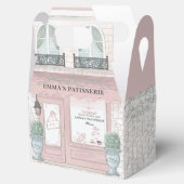 Franse bakkerij cafe patisserie roze avor box bedankdoosjes (Geopend)