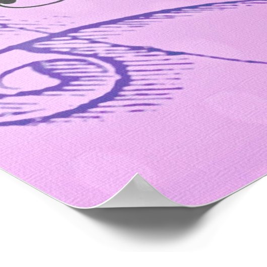 Franse bakkerij-chocolade-kake Advert Poster (Hoek)