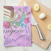  Franse bakkerij-chocolade-kake Advert Theedoek (Quarter Fold)