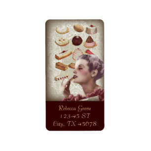 Franse bakkerij cupcake gebak desserts etiket