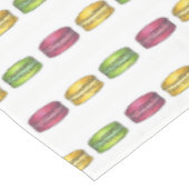Franse bakkerij Macaron Cookie Foodie Print Tafelkleed (Gekanteld)