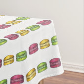 Franse bakkerij Macaron Cookie Foodie Print Tafelkleed (Voorbeeld)