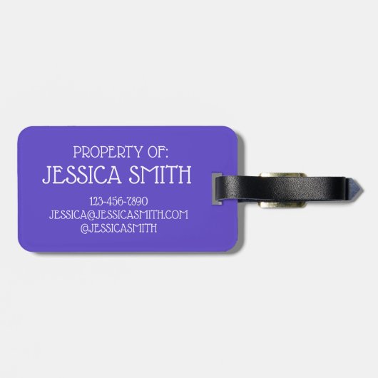 Franse bakkerij Macaron Cookies Pastry, gepersonal Bagagelabel (Achterkant horizontaal)