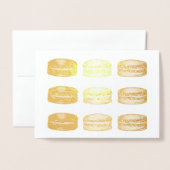 Franse bakkerij Macaron Cookies voedselbanketbakke Folie Kaarten (Voorkant met envelop)